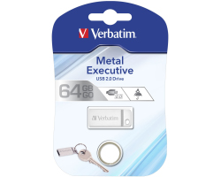 Verbatim USB2.0 Store'n'Go Metal Executive 64GB, srebrni - Slika 3