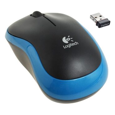 Logitech M185 Wireless Mouse - BLUE - EWR2, 910-002236
