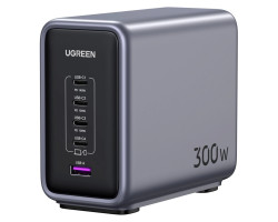 UGREEN Nexode GaN II Tech zidni punjač 300W, 4xUSB-C, 1xUSB-A, PD, sivi - Slika 21