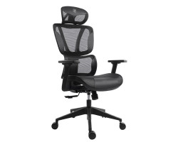 Bit Force ROYAL LM-2D uredska stolica, PU koža, 2D naslon za ruke, nosivost 140kg, crna - Slika 13