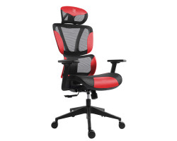 Bit Force ROYAL LM-2D uredska stolica, PU koža, 2D naslon za ruke, nosivost 140kg, crno/crvena - Slika 13