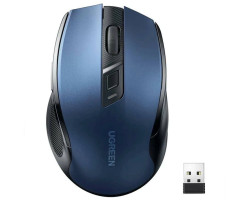 UGREEN MU006 bežični ergonomski miš, bluetooth, 4000 DPI, USB, plavo crni - Slika 19