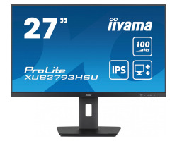 Iiyama 27" XUB2793HSU-B7 FHD (1920x1080) IPS, Pivot, 100Hz, 16:9, 1ms, 300 cd/m2, 1300:1, HDMI/DP, 2×USB-A, zvučnici, crni - Slika 8