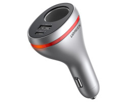 UGREEN auto punjač 84W, USB-C, USB-A, PD, QC 3.0, srebrni, 60712 - Slika 5