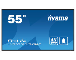 Iiyama 55" LH5575UHS-B1AG 3840x2160, UHD IPS panel, Haze 25%, 500cd/m2, Landscape and Portrait, Signal FailOver, Speakers 2x 10W, HDMI 3x, DisplayPort, DP-out (MST/Mirror/Tiling), USB 2.0 x2, WiFi - Slika 13