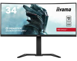 Iiyama 34" G-Master GCB3481WQSU-B1 UWQHD (3440×1440) zakrivljeni VA, 180Hz, 21:9, 0.3ms, 500cd/m2, 4000:1, 2×HDMI/2×DP, 4×USB3.2, FreeSync Premium, HA, zvučnici, crni - Slika 12
