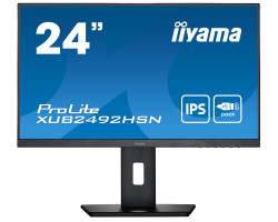 Iiyama 24" XUB2492HSN-B5 1920x1080 IPS 75Hz USB-C Dock 65W + LAN, HDMI, DP, Full Ergo - Slika 8