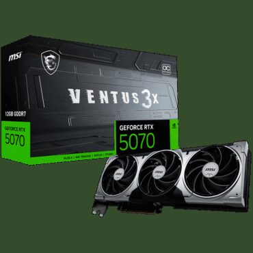 MSI GeForce RTX 5070 12G Ventus 3X OC - 12GB GDDR7, RTX 5070 12G VENTUS 3X OC