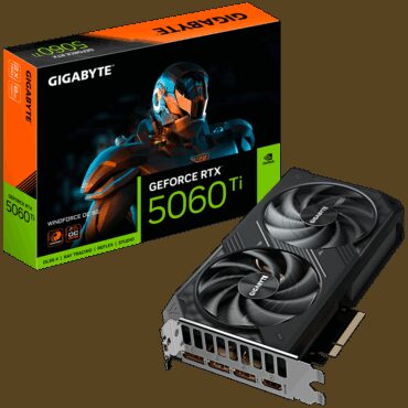 Gigabyte Video Card NVIDIA GeForce RTX 5060 Ti WINDFORCE OC 8G, GV-N506TWF2OC-8GD
