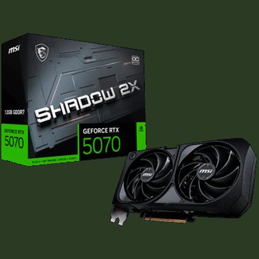MSI Video Card Nvidia GeForce RTX 5070 12G SHADOW 2X OC Tray, RTX 5070 12G SHADOW 2X OC TRAY