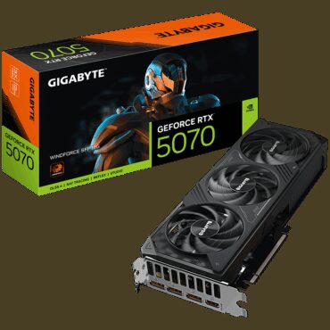 Gigabyte Video Card NVIDIA GeForce RTX 5070 WINDFORCE SFF 12G, GV-N5070WF3-12GD