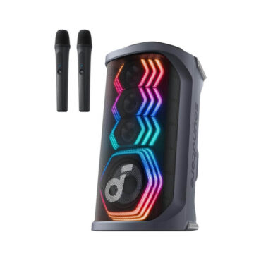 Anker Soundcore Rave 3S AI Karaoke Bluetooth prijenosni zvučnik, 200W, IPX4, 12h reprodukcije, crni (A31A3012)