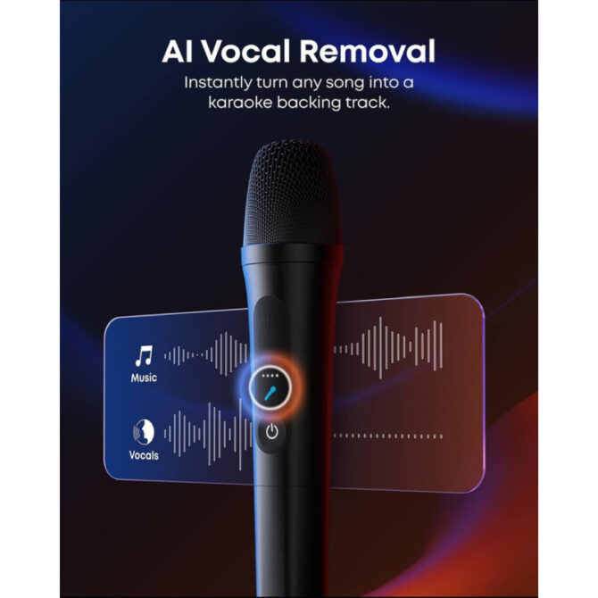 Anker Soundcore Rave 3S AI Karaoke Bluetooth prijenosni zvučnik, 200W, IPX4, 12h reprodukcije, crni (A31A3012) - Slika 5