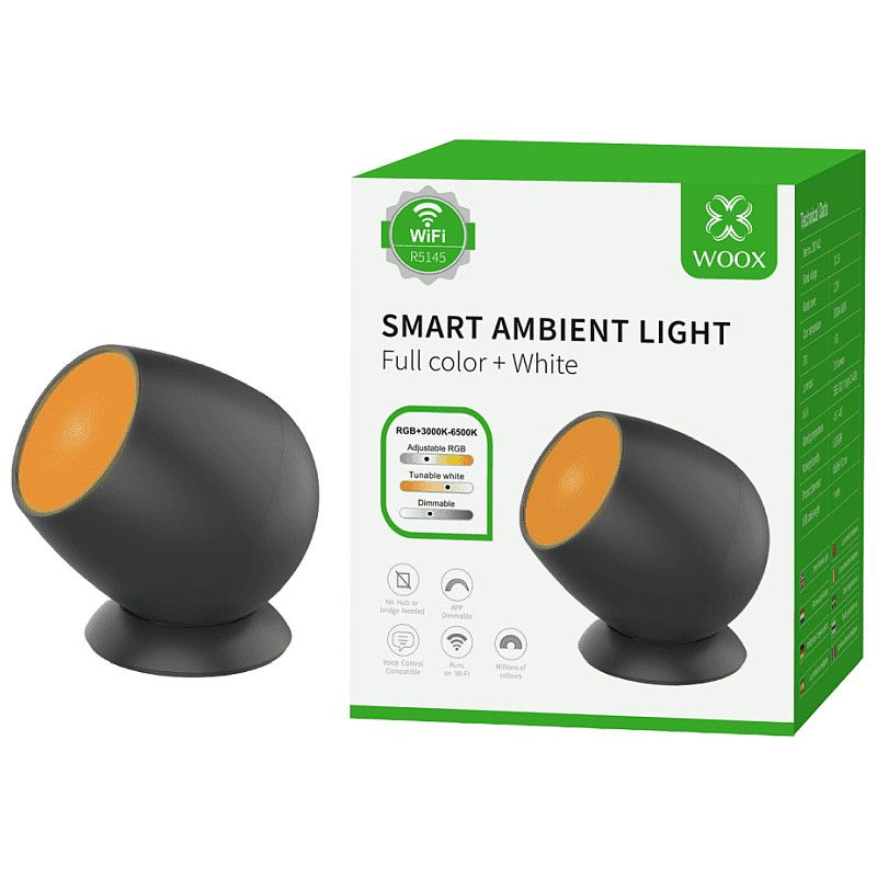 WOOX WiFi Smart LED ambijentalna stolna svijetiljka RGB+CCT - Slika 5