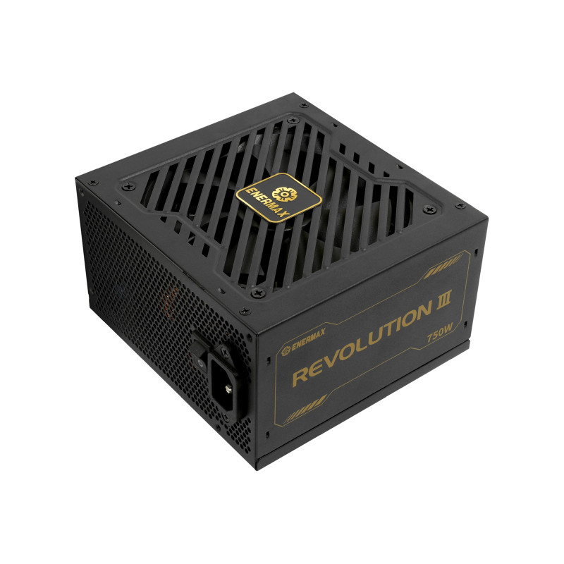 Enermax 750W Revolution III, ATX 3.1, 80+ GOLD, modularno, 3×PCIe, 9×SATA, 24-pina, 120mm ventilator - Slika 2