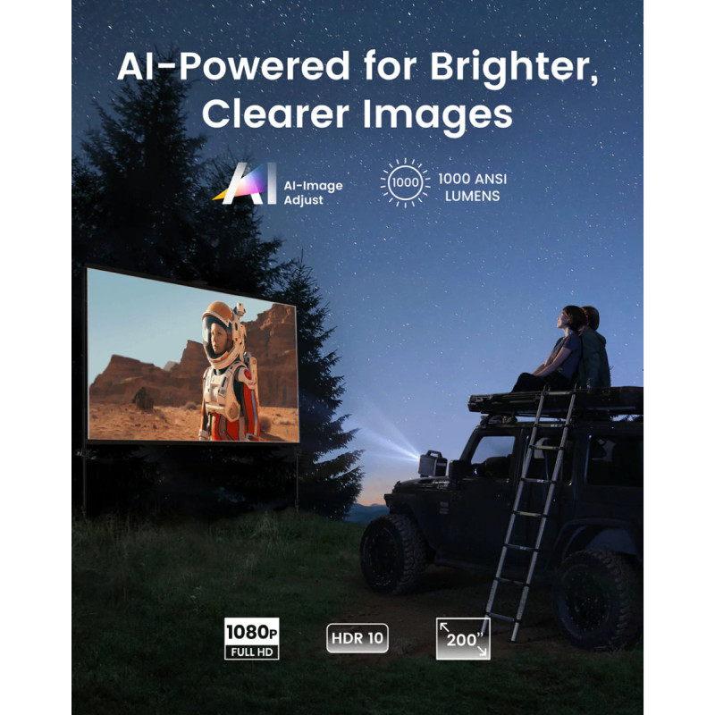 Anker Nebula Mars 3 prijenosni projektor, DLP, Full HD, 30"-200", IPX3, Android TV (D2333211) - Slika 4