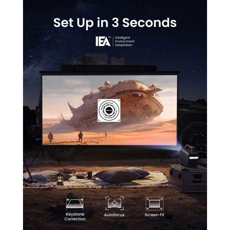 Anker Nebula Mars 3 prijenosni projektor, DLP, Full HD, 30"-200", IPX3, Android TV (D2333211) - Slika 6