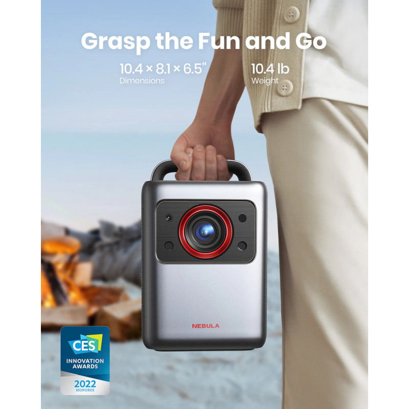 Anker Nebula Cosmos Laser 4K prijenosni projektor, DLP, 4K UHD, HDMI, USB, Bluetooth, Wi-Fi, Chromecast, Android TV (D23503F2) - Slika 4