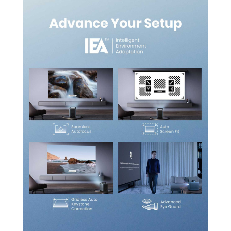 Anker Nebula Cosmos Laser 4K prijenosni projektor, DLP, 4K UHD, HDMI, USB, Bluetooth, Wi-Fi, Chromecast, Android TV (D23503F2) - Slika 5