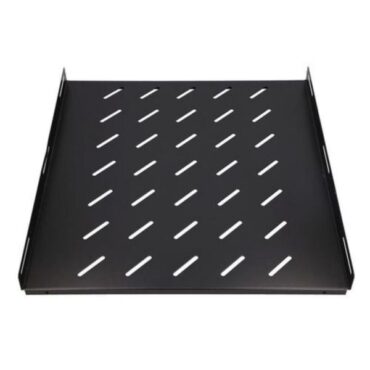 NaviaTec 19" Fixed shelf, 550mm, 1U, Black