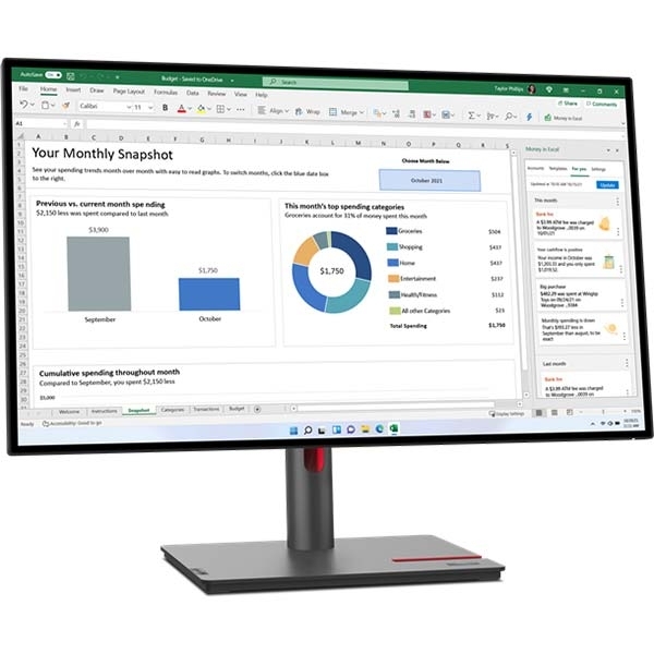 Monitor Lenovo ThinkVision P27q-30 27" / QHD / IPS / 75Hz / 4ms (black) - Slika 2