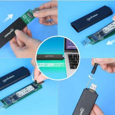 Manhattan kućište M.2 NVM&SATA SSD,USB 3.2 Gen2