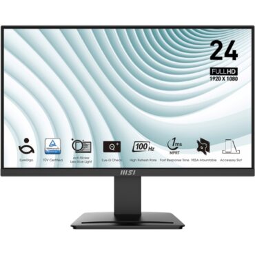 Monitor MSI PRO MP2412 / 23.8" / FHD / VA / 100Hz / 1ms (MPRT) / black