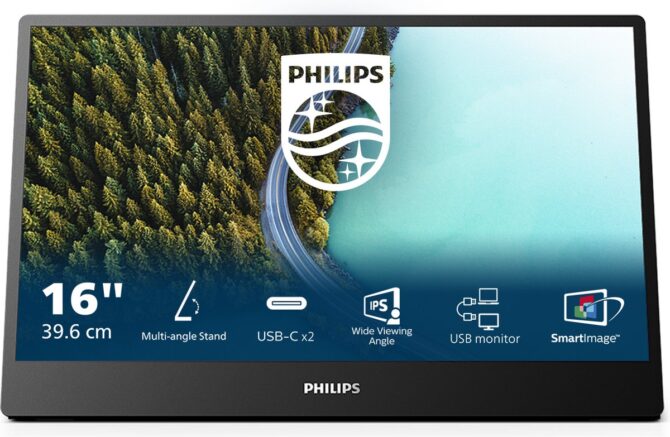 Monitor Philips 16B1P3302 15,6", USB-C, prijenosni