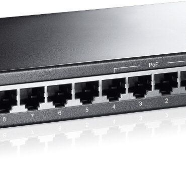 TP-Link TL-SF1008P, 8-port 10/100 PoE switch