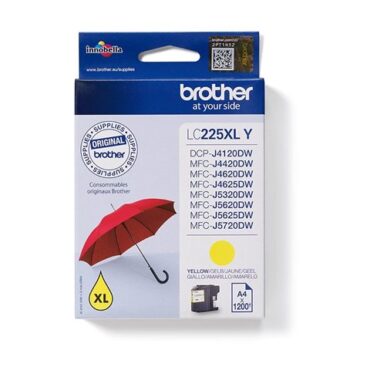 Brother LC225XLY ink yellow 1200pages, LC225XLY