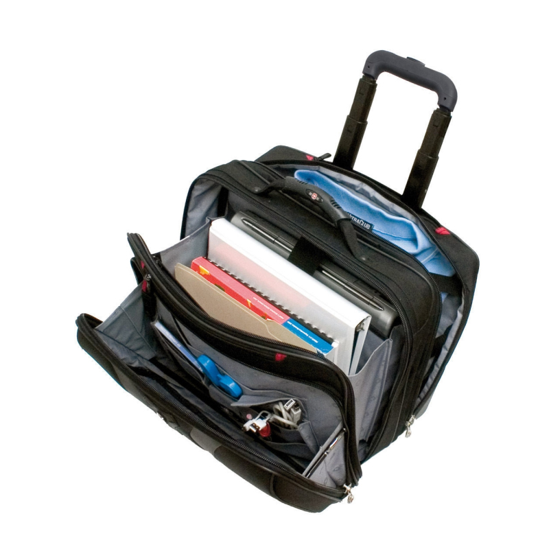 Wenger torba Granada Wheeled sa kotačićima za prijenosnike do 17", crna - Slika 2