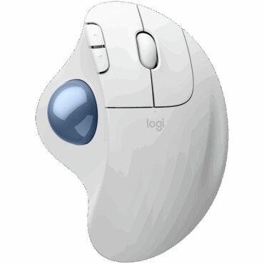 Logitech ERGO M575S Wireless Trackball - OFFWHITE+BLUE BALL - BT - EMEA28-935, 910-007030
