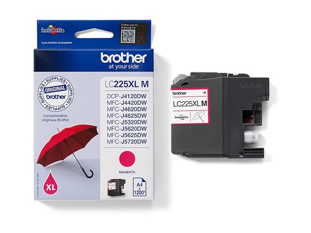 Brother LC225XLM ink magenta 1200pages, LC225XLM