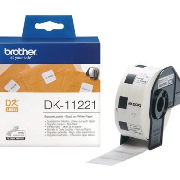 Brother DK11221 SQUARE LABEL 23X23MM, DK11221