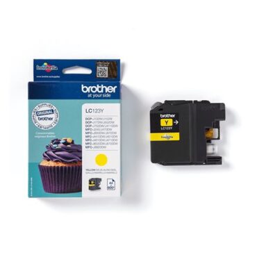 Brother LC-123 ink cartridge yellow, LC123Y