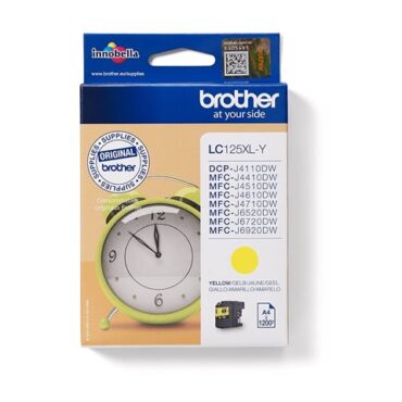 Brother LC125XLY ink yellow 1200pages, LC125XLY