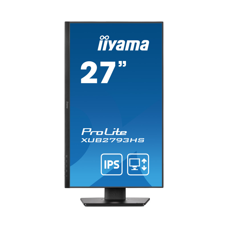 Iiyama 27" XUB2793HS-B7 FHD (1920x1080) 100Hz, 1ms, 16:9, 300 cd/m2, 1000:1, height, swivel, tilt, pivot, HDMI/DP, zvučnici, crni - Slika 2