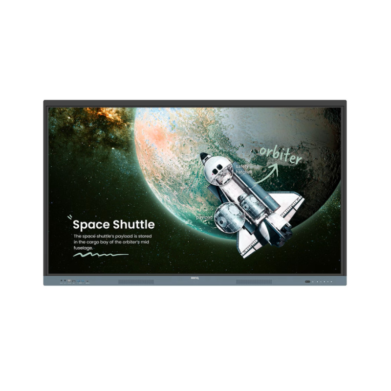 BenQ 65" RE6504 Touchscreen 4K UHD (3840×2160) IPS, 16:9, 8ms, 450cd/m2, 1200:1, 4xHDMI, 1xDP, 2xUSB-A, 1xUSB-C, 2xUSB-B, zvučnici, Android 13.0, crni