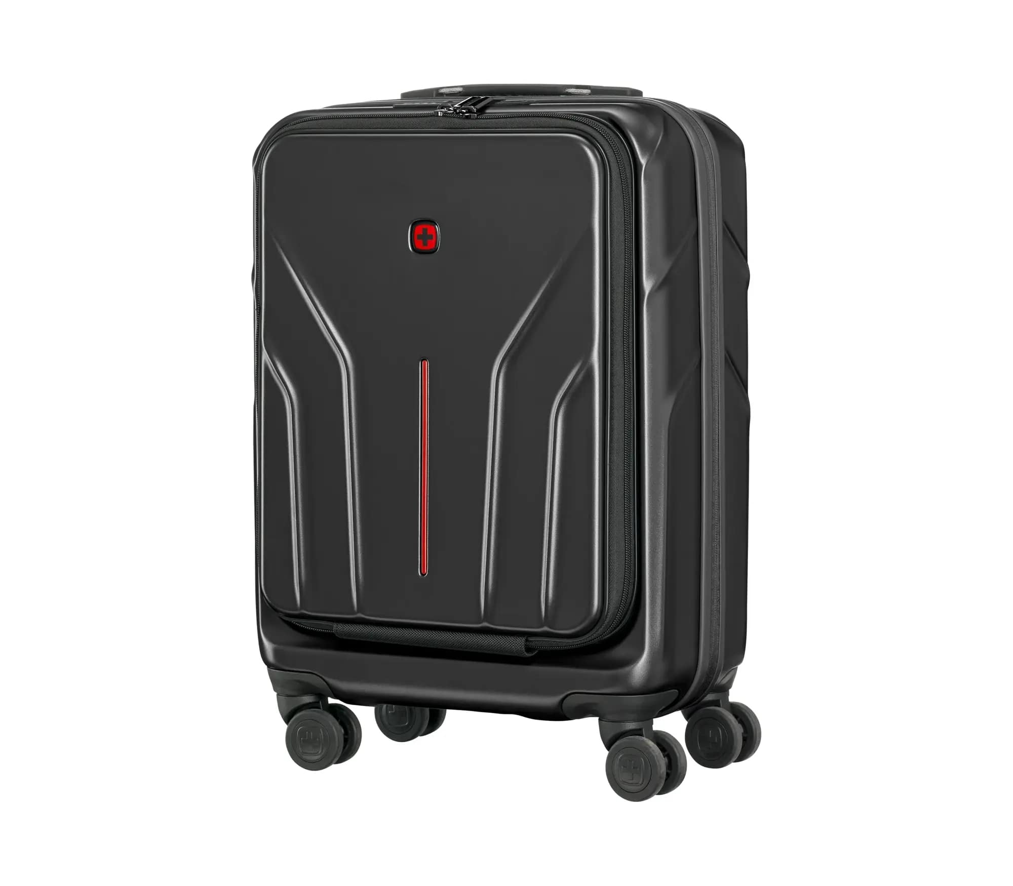 Wenger kofer Amplix Carry-On za ručnu prtljagu, odvojeni utor za prijenosnike do 16", crni