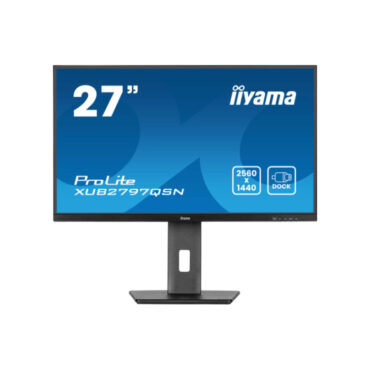 Iiyama 27" XUB2797QSN-B2 QHD (2560x1440) IPS pivot, 16:9, 100Hz, 1ms, 300 cd/m2, 1300:1, HDMI/DP/USB, zvučnici, crni