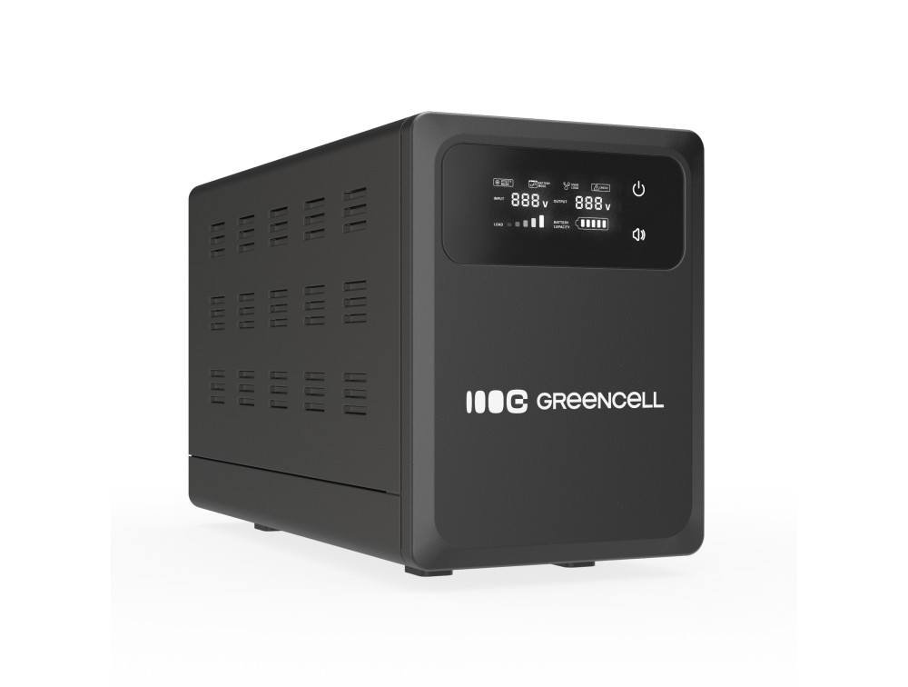 Green Cell UPS (UPSLPPC800) 800VA/500W, Pure Sinusoid, Line Interactive AVR, LCD - Slika 2