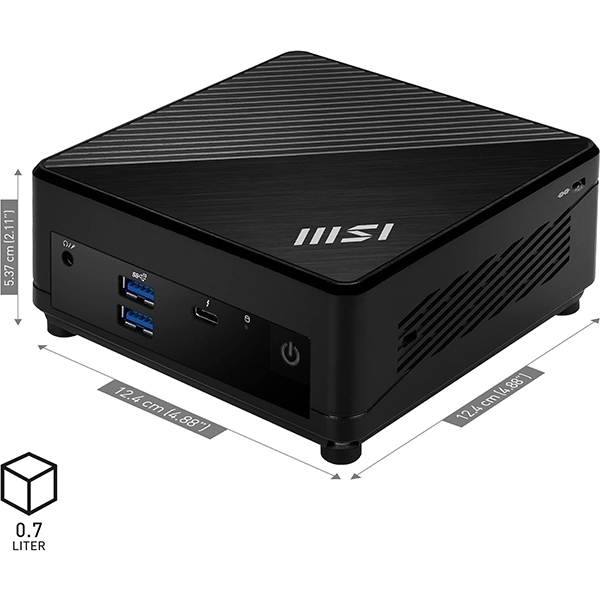 Mini desktop PC MSI Cubi 5 12M-407BEU barebone i3 / WiFi 6E + BT 5.3 / 1Gbps + 2.5Gbps / black - Slika 6