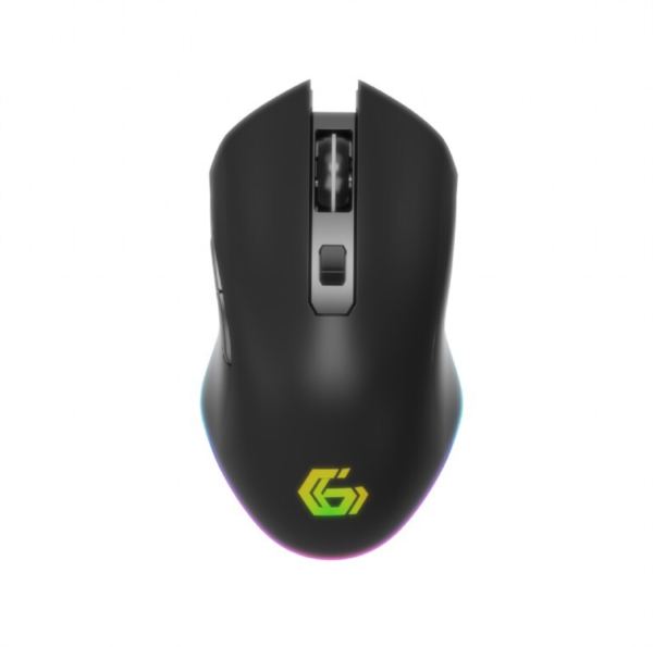 Gembird 6-button rechargeable wireless RGB gaming mouse "Firebolt", black