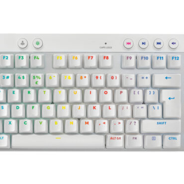 Logitech Pro X TKL Rapid, meh. tipkovnica, bijela