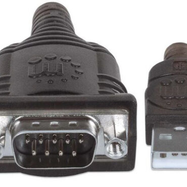 Manhattan kabel USB/RS232, AM/DB9M, 45 cm