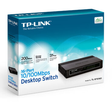 TP-Link TL-SF1016D,16-port 10/100 switch,plastično