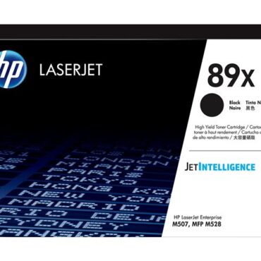 HP 89X Black LaserJet Toner Cartridge, CF289X