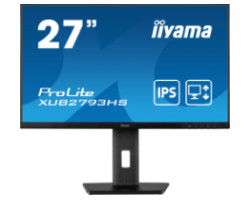 Iiyama 27" XUB2793HS-B7 FHD (1920x1080) 100Hz, 1ms, 16:9, 300 cd/m2, 1000:1, height, swivel, tilt, pivot, HDMI/DP, zvučnici, crni - Slika 10
