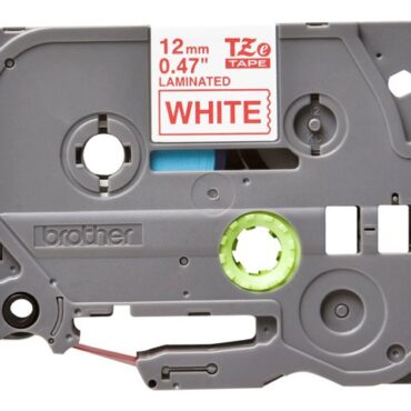 Brother TZE232 tape red/white 12mm 8m, TZE232