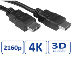 STANDARD HDMI kabel sa mrežom, HDMI - HDMI, M/M, v1.4, 1.0m